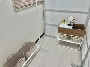 Pilates Mee(ピラティスミー)築地店の更衣室